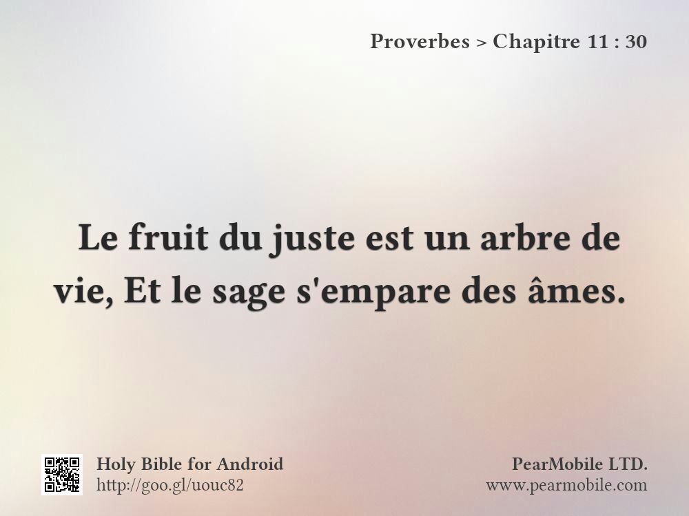 Proverbes, Chapitre 11:30